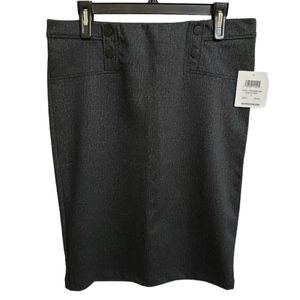 NWT 89th + Madison Pencil Skirt Charcoal Women's Size Large